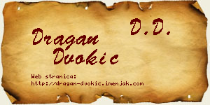 Dragan Dvokić vizit kartica